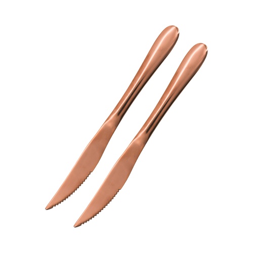1012 Rose Gold Steak Knife 2PC
