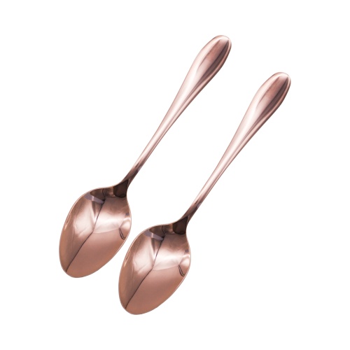 1012 No.1 Rose Gold Tip Spoon 2PC